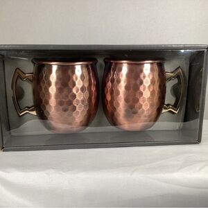 Copper Moscow Mule Mugs Set 20 ounce, stainless lined, NO NICKEL
